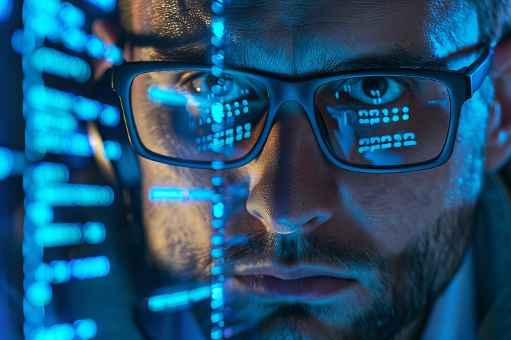 Financial Executive Calculating Risk